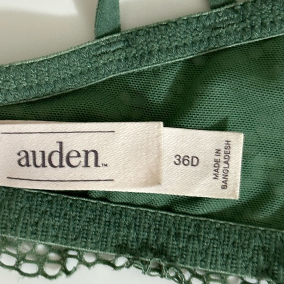 Auden sz 36D bra. Moss green  Smooth cups. The straps can crisscross or straight - Picture 11 of 12